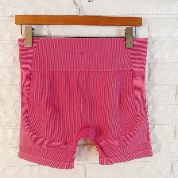 Joy Lab Pink Ribbed Biked Shorts - Picture 2 of 3